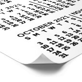 2021 Kalender (zie beschrijving voor nieuwe versie Poster (Hoek)