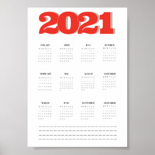 2021 kalenderposter poster
