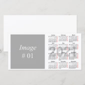 2021 kalendersjabloon bedankkaart (Voorkant / Achterkant)