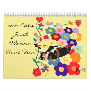 2021 Katten willen gewoon vun katje hebben, artike Kalender