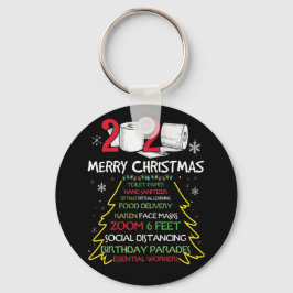 2021 - Kerstavond Toilet Paper Social Distancing Sleutelhanger