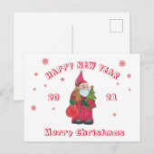 2021 Kerstkaart Aankondigingskaart (Voorkant / Achterkant)