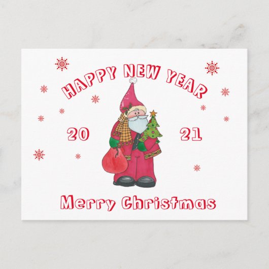 2021 Kerstkaart Aankondigingskaart (Voorkant)