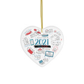 2021 Kerstvaccin: herdenkingsjaar herdenkingsdag Ornament