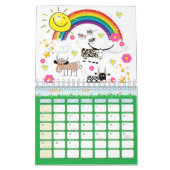 2021 Kinderkalender Wolken Regenbogen Zon Kalender (Mar 2027)