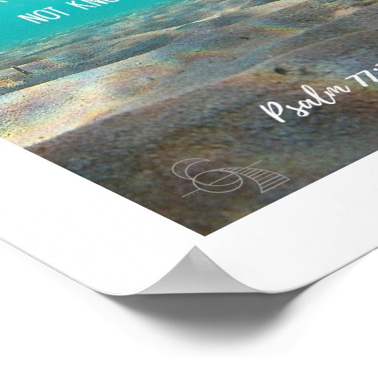 2021 Klein water: Psalm 77:19 Poster (Hoek)