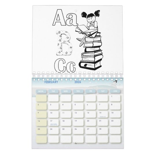 2021 Kleurrijke Kleurrijke Boekenkalender voor kin Kalender (Feb 2026)