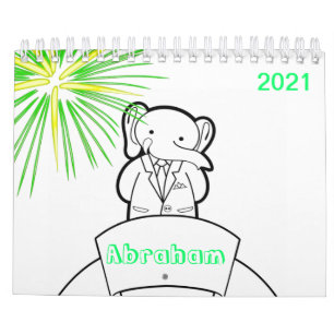 2021 Kleurrijke Kleurrijke Boekenkalender voor kin Kalender