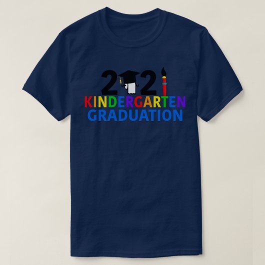 2021 Kleuterschool Afstuderen Schattige Kinder T-shirt (Design voorkant)