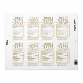 2021 Laatste Honing Voeding Wit Goud met Bijen Etiket (Full Sheet)