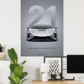 2021 Lamborghini Sián FKP 37 Poster (Thuiskantoor)