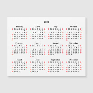 2021 lege kalender