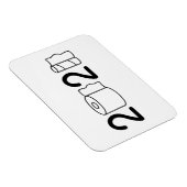 2021 letters met gebruik van toiletpapier magneet (Rechterzijde)