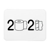 2021 letters met gebruik van toiletpapier magneet (Horizontaal)