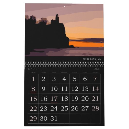 2021 LIGHTHOUSE CALENDAR KALENDER (Mar 2026)