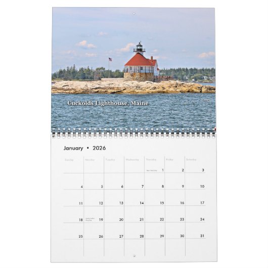 2021 LighthouseGuy.com Lighthouse Calendar Kalender (Jan 2026)