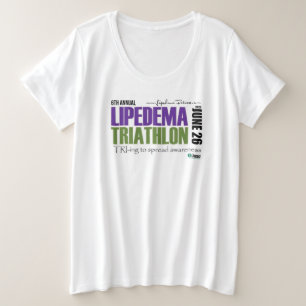 2021 Lipedema Triathlon - Plus Size-Shirt Grote Maat T-shirt