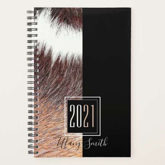 2021 Luxe Zwart met Monogram Planner (Voorkant)