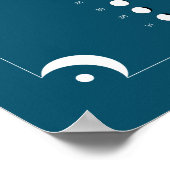 2021 - Maan Kalender Blauw Poster (Hoek)