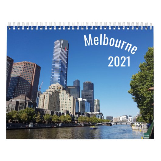 2021 Melbourne Yarly Calendar Kalender (Hoes)