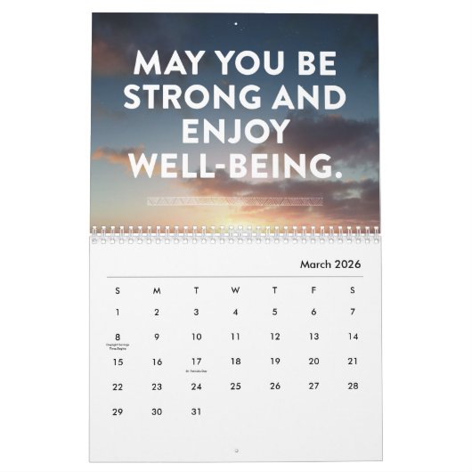 2021 Metta Phrases Calendar door PeaceLoveMetta Kalender (Mar 2026)