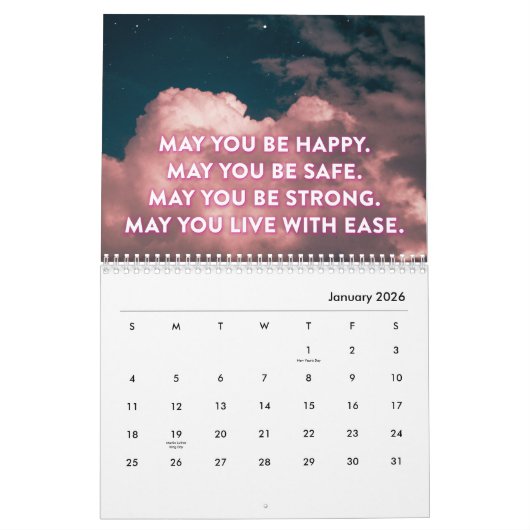 2021 Metta Phrases Calendar door PeaceLoveMetta Kalender (Jan 2026)
