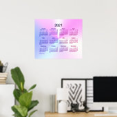 2021 Miami Shimmer Wandkalender door Janz Poster (Thuiskantoor)
