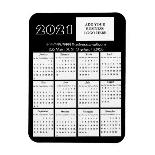 2021 Mini Calendar koelkast Business Logo Magneet