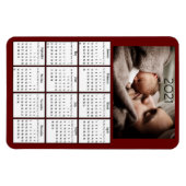 2021 Mini Calendar-koelkast Magneet (Horizontaal)