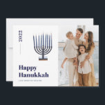 2021 Minimalistische Menora Kaars Hanukkah Foto Feestdagenkaart<br><div class="desc">© Gorjo Designs. Gemaakt voor jou via het Zazzle-platform.

// Hulp nodig bij het aanpassen van je ontwerp? Andere ideeën? Neem contact met me (Zoe) op via de contactknop hieronder.</div>