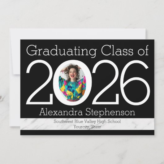 2021 Modern Fotolijst Afstudeercadeau Kaart (Voorkant)