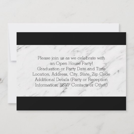 2021 Modern Fotolijst Afstudeercadeau Kaart (Achterkant)