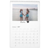 2021 Moderne Aangepaste foto Beste vrienden Kalender (Jan 2027)