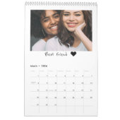 2021 Moderne Aangepaste foto Beste vrienden Kalender (Mar 2026)