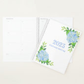 2021 Moderne Floral Blue Hydrangea Persoonlijk Planner (Display)