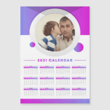 2021 moderne kalender aangepaste foto