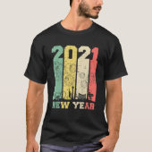 2021 New York Las Vegas Retro Holida T-shirt (Voorkant)