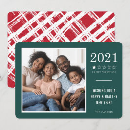 2021 NIET AANBEVOLEN grappige 1 sterrenrating groe Feestdagenkaart