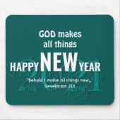 2021 | NIEUW JAAR HAPPEN | Christelijke scripts |  Muismat (Voorkant)