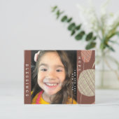 2021 Nieuwe organische vormen met de hand Briefkaart (Staand voorkant)