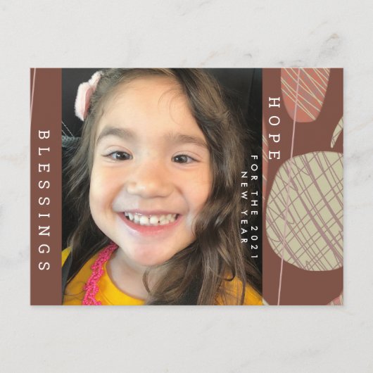 2021 Nieuwe organische vormen met de hand Briefkaart (Voorkant)