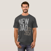 2021  Nieuwe Papa Eerste Vaderdag T-shirt (Voorkant volledig)