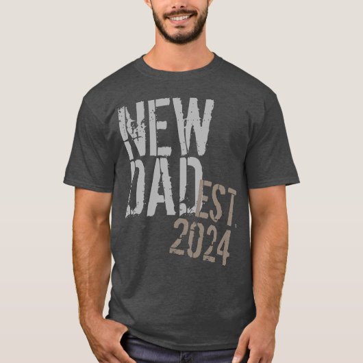 2021  Nieuwe Papa Eerste Vaderdag T-shirt (Voorkant)