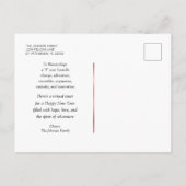 2021 Nieuwjaar van het Roos Gold Champagne Toast Feestdagenkaart (Achterkant)