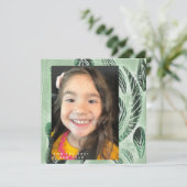 2021 Nieuwjaars handgetekende botanische plant gro Kaart (Staand voorkant)