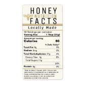 2021 Nieuwste honingvoeding Gold-ivoor met bijen Etiket (Voorkant)