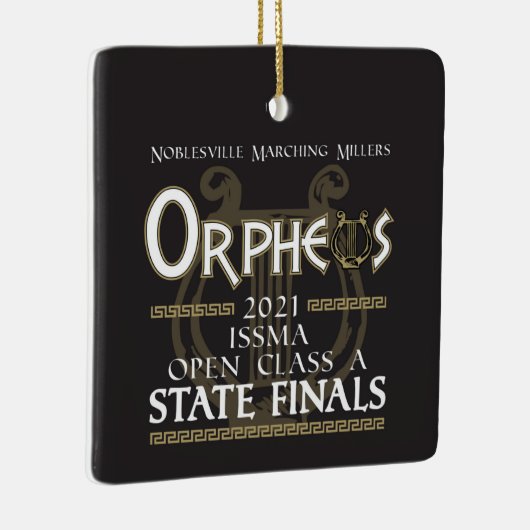 2021 Noblesville Marching Millers - Staatsfinancië Keramisch Ornament (Rechts)