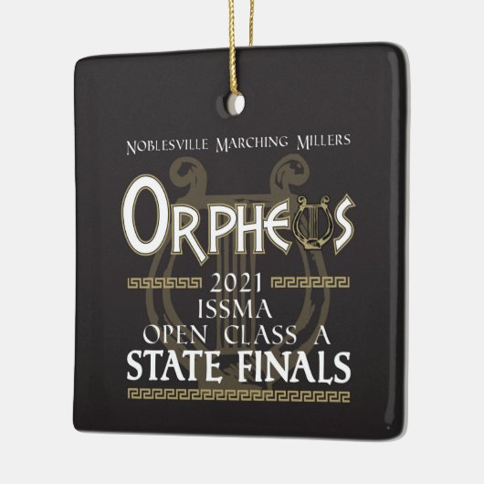 2021 Noblesville Marching Millers - Staatsfinancië Keramisch Ornament (Links)