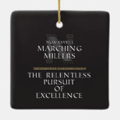 2021 Noblesville Marching Millers - Staatsfinancië Keramisch Ornament (Achterkant)