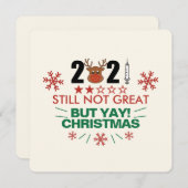 2021 Nog steeds geen geweldige Review, feestelijke Feestdagenkaart (Voorkant / Achterkant)